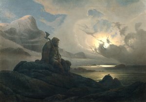 Paysage côtier avec personne