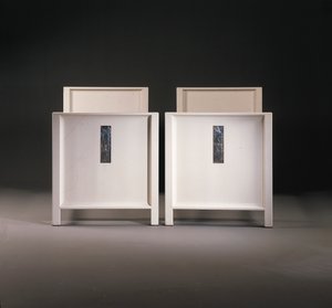Paire de lits simples Wiener Werkstatte, vers 1904