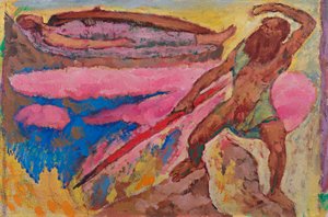 Le dieu Odin et Brunnhilde - Koloman Moser