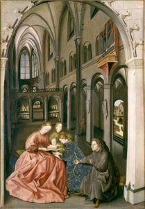La Sainte Famille avec Sainte Barbe et Sainte Catherine - Konrad Witz