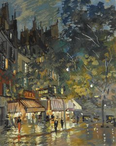 Café à Paris la nuit, 1936