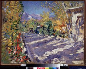 La route de Gourzouf - Konstantin Alekseevich Korovin