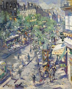 Le boulevard de Sébastopol à Paris, 1923 - Konstantin Alekseevich Korovin