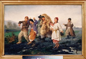 Le retour de la foire - Konstantin Alexandrovich Trutovsky