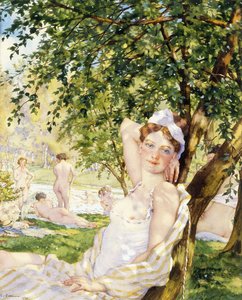 Baigneurs au soleil