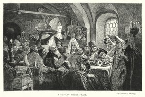 Un festin nuptial russe - Konstantin Egorovich Makovsky