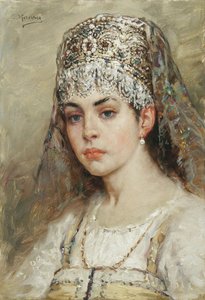Femme de boyard, années 1880 - Konstantin Egorovich Makovsky