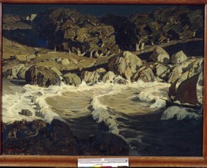 Paysage de mer la nuit