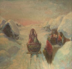 Hiver. Conduite de traîneau - Konstantin Konstantinovich Pervukhin