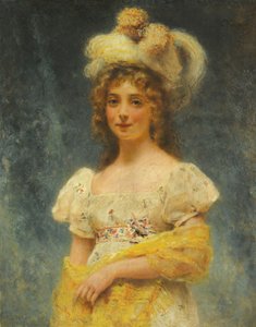 Châle jaune Makovsky - Konstantin Makovsky