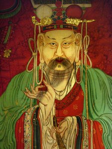 Détail, portrait du septième roi (Sejo)