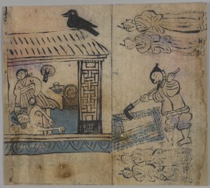 Scène de genre, 1 sur 4, 19ème siècle - Korean School