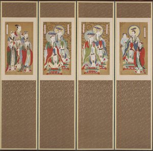 Scène processionnelle, dynastie Choson