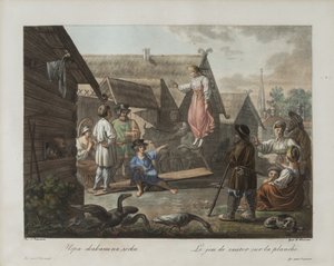 Jeu de saut sur une planche, vers 1812