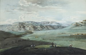 Vue des eaux minérales du Caucase et de la forteresse de Kislovodsk