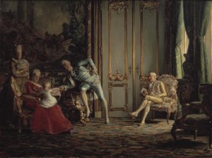 Un intérieur du siècle passé. Scène de la cour de Christian VII - Kristian Zahrtmann