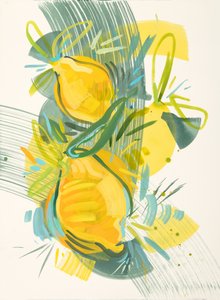 Citrons abstraits aux couleurs vives - Kristin Cronic