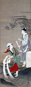 Deux beautés à la rivière de cristal à Mishima