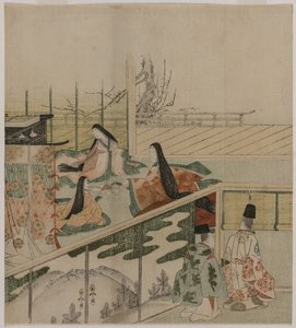Dames de cour fabriquant des poupées, 1790s - Kubo Shunman