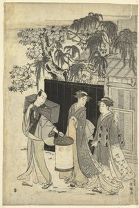 La maison du poète kyoka la nuit - Kubota Shunman