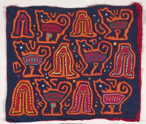 Panneau de chemise (mola) - Kuna Indian Culture