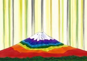 Mont Fuji aux couleurs de l