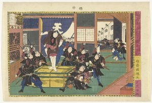 Le dixième acte (Judanme) (Scenes uit het Kanadehon Chushingura verhaal) (Kanadehon Chushigura) - Kuniteru
