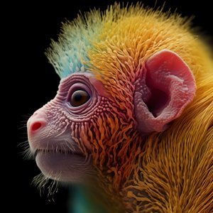 singe en couleur 2