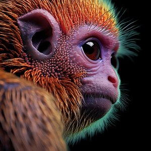 singe en couleur 4