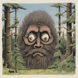 visage dans les arbres 2