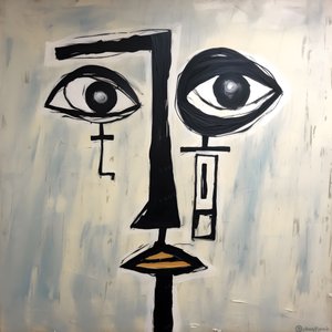 Visage avec 3 yeux 3