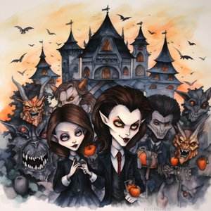 Halloween avec vampires et loups-garous 2