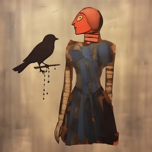 Poupée en bois et oiseau 4 - Kurt Heppke