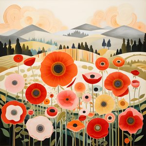 Coquelicots en Toscane 1
