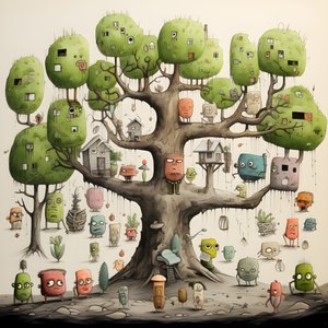 illustration pour enfants arbres 4