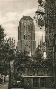 Danzig. Jopengasse - Marienkirche, 1931 - Kurt Hielscher