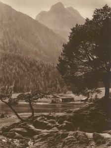 Le Lauter-See près de Mittenwald avec les montagnes de Wetterstein