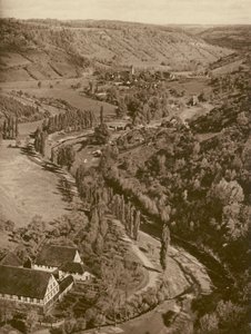 Rothenburg o d T, Vallée de la Tauber (photo n/b) - Kurt Hielscher