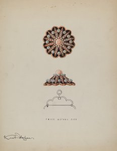 Broche, vers 1936