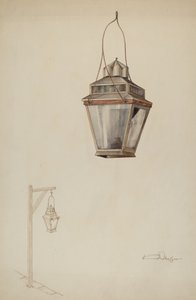 Lampe de rue à huile de sperme - Kurt Melzer