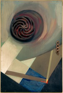 Merzbild avec chaîne - Kurt Schwitters