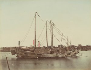 Jonques japonaises, c.1880