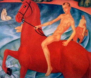 Le Bain du cheval rouge, 1912