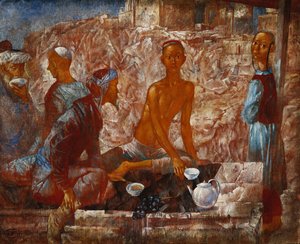Scène de Samarcande - Kuzma Sergeevich Petrov Vodkin