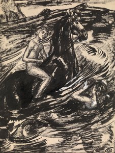 Illustration pour La Princesse de la marée par Mikhail Lermontov - Kuzma Sergeevich Petrov Vodkin