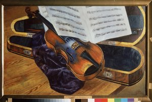 Violon dans un étui