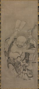 Hotei avec des Immortels Taoïstes : Hotei