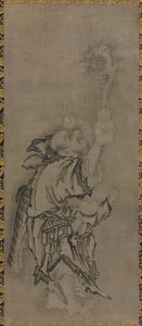 Hotei avec Immortels Taoïstes : Immortel avec Gourde et Dragon, vers 1575-1600