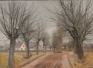 Une route près de Vinderød, Zélande