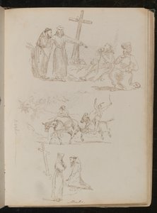 Quatre figures à côté d